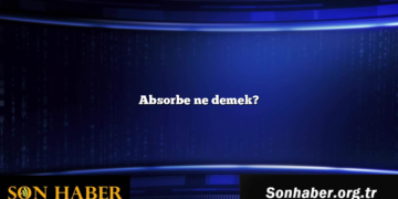 Absorbe ne demek?