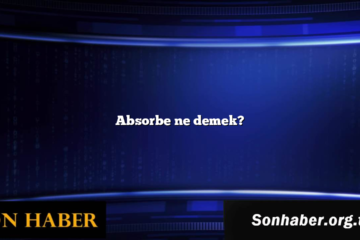 Absorbe ne demek?