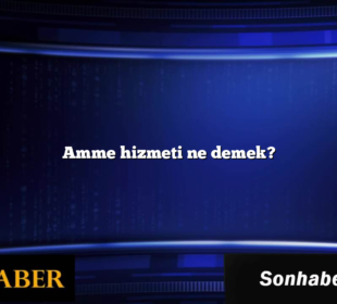 Amme hizmeti ne demek?