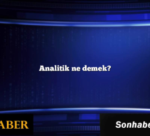 Analitik ne demek?