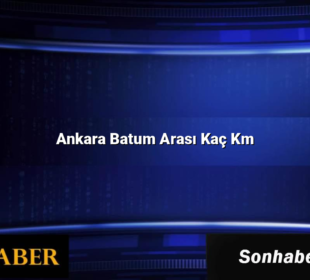 Ankara Batum Arası Kaç Km